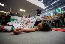 “Queremos a Palestina en la FIL”: Manifestantes exigen que Palestina sea el próximo invitado de honor “Queremos a Palestina en la FIL”: Manifestantes exigen que Palestina sea el próximo invitado de honor