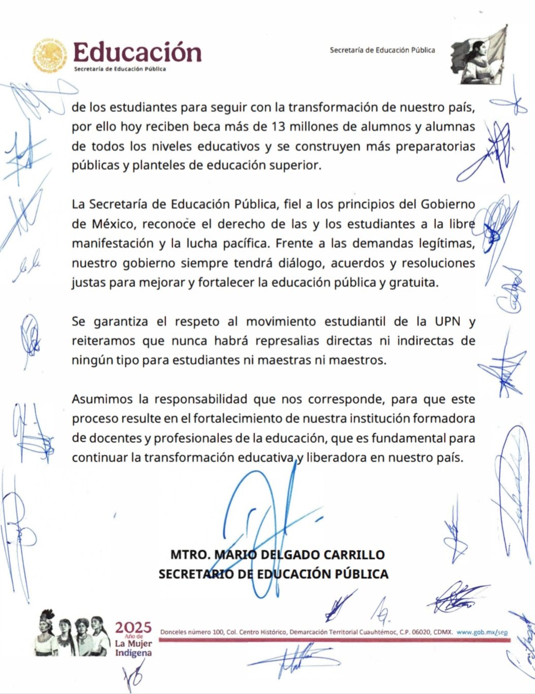Tras casi dos meses de paro, estudiantes de la UPN obligan a la SEP a firmar acuerdos