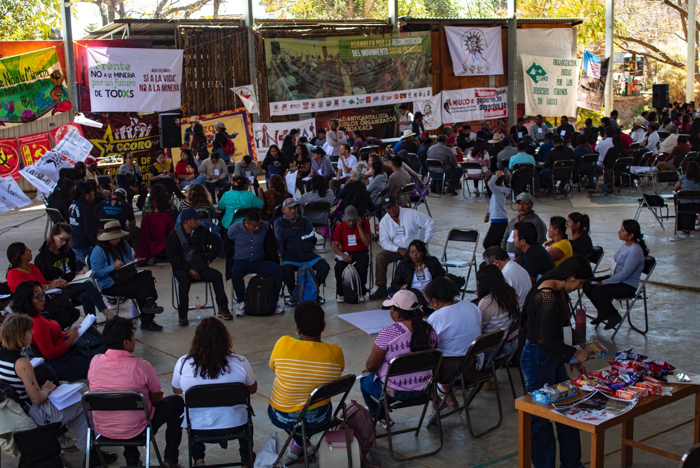 Asamblea en Oaxaca denuncia continuidad neoliberal y exige cancelar el Corredor Interoceánico