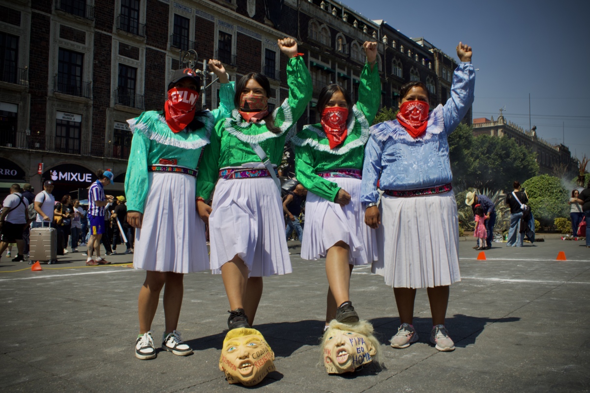 “Retas por Samir” toman el Zócalo: fútbol popular se enfrenta al Mundial del despojo