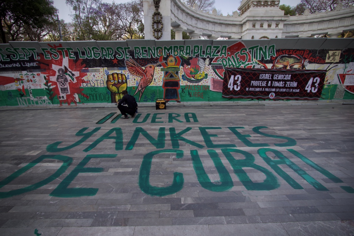 En la CDMX exigen fin del bloqueo a Cuba y denuncian política de EE.UU. contra Venezuela y Palestina