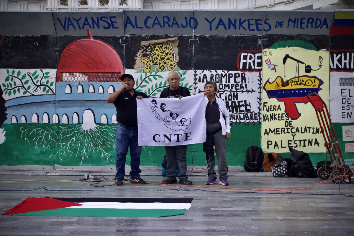 En la CDMX exigen fin del bloqueo a Cuba y denuncian política de EE.UU. contra Venezuela y Palestina