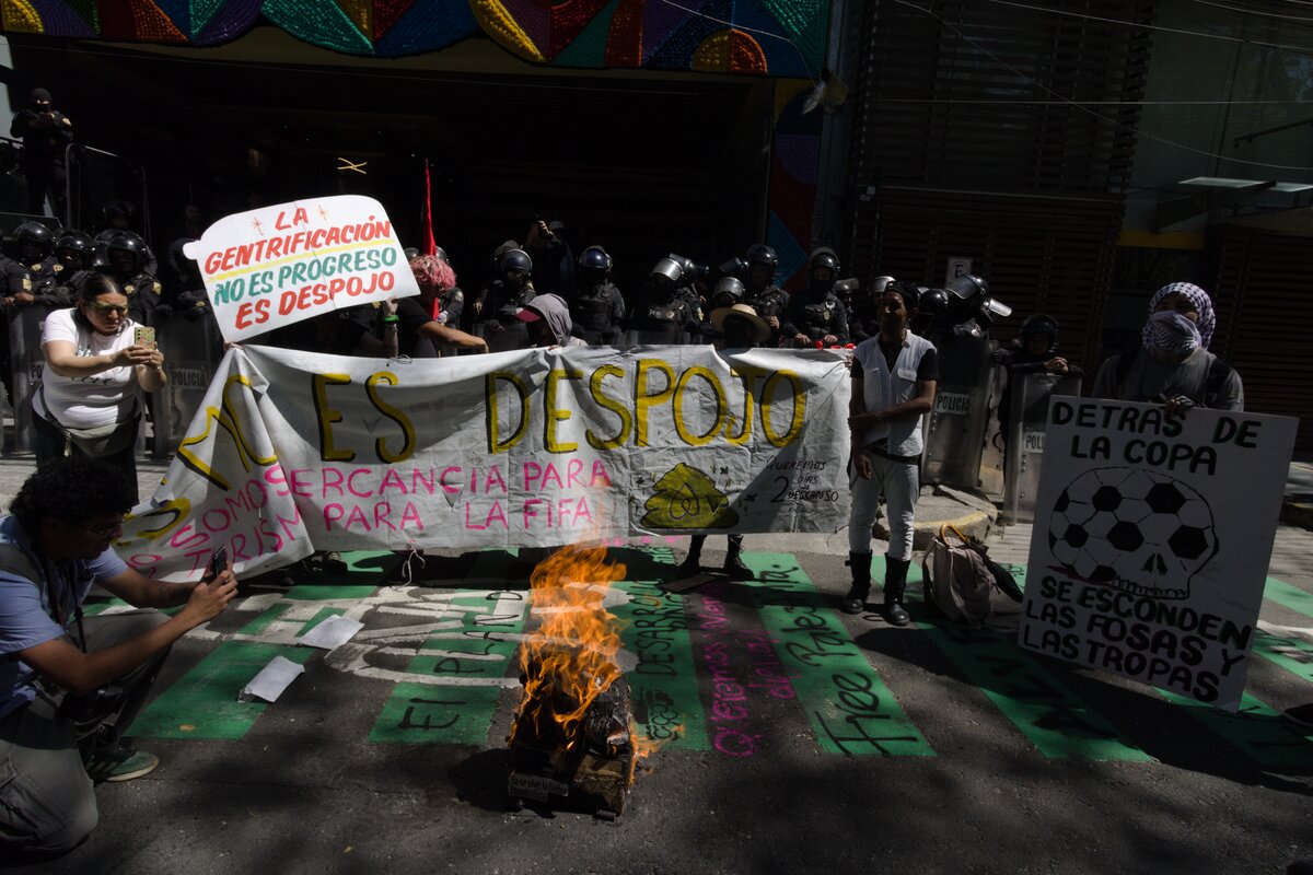 “No a la turistificación, no al mundial del despojo” reclaman activistas en Ciudad de México