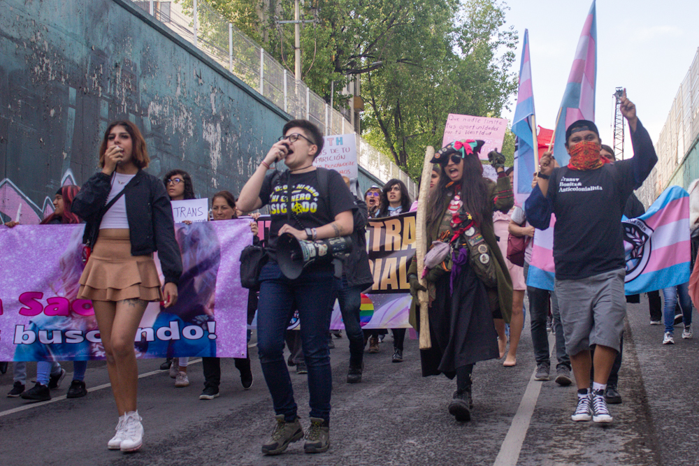 Marcha trans en CDMX exige vivienda digna, trabajo seguro y justicia para la comunida