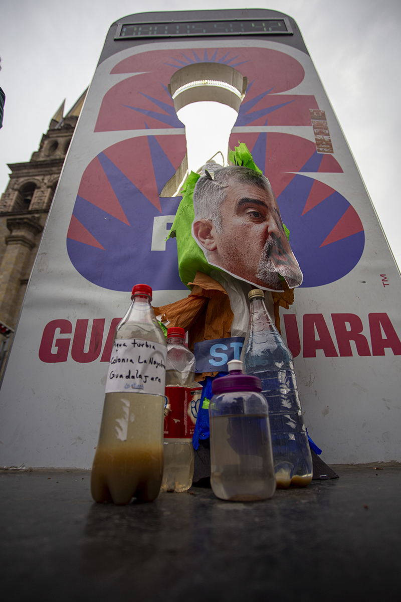 Protesta por el agua en Guadalajara: Anuncian Red de Monitores del Agua Vecinales y exigen alerta sanitaria y destitución del Director de SIAPA