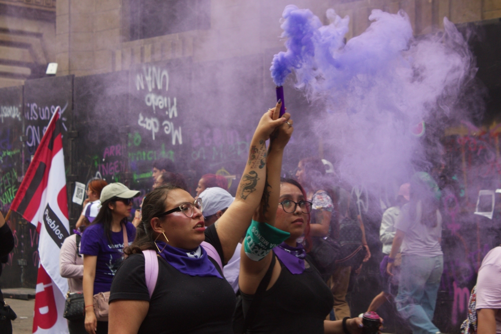 Ciudad de México se pinta de morado, crónica del 8M