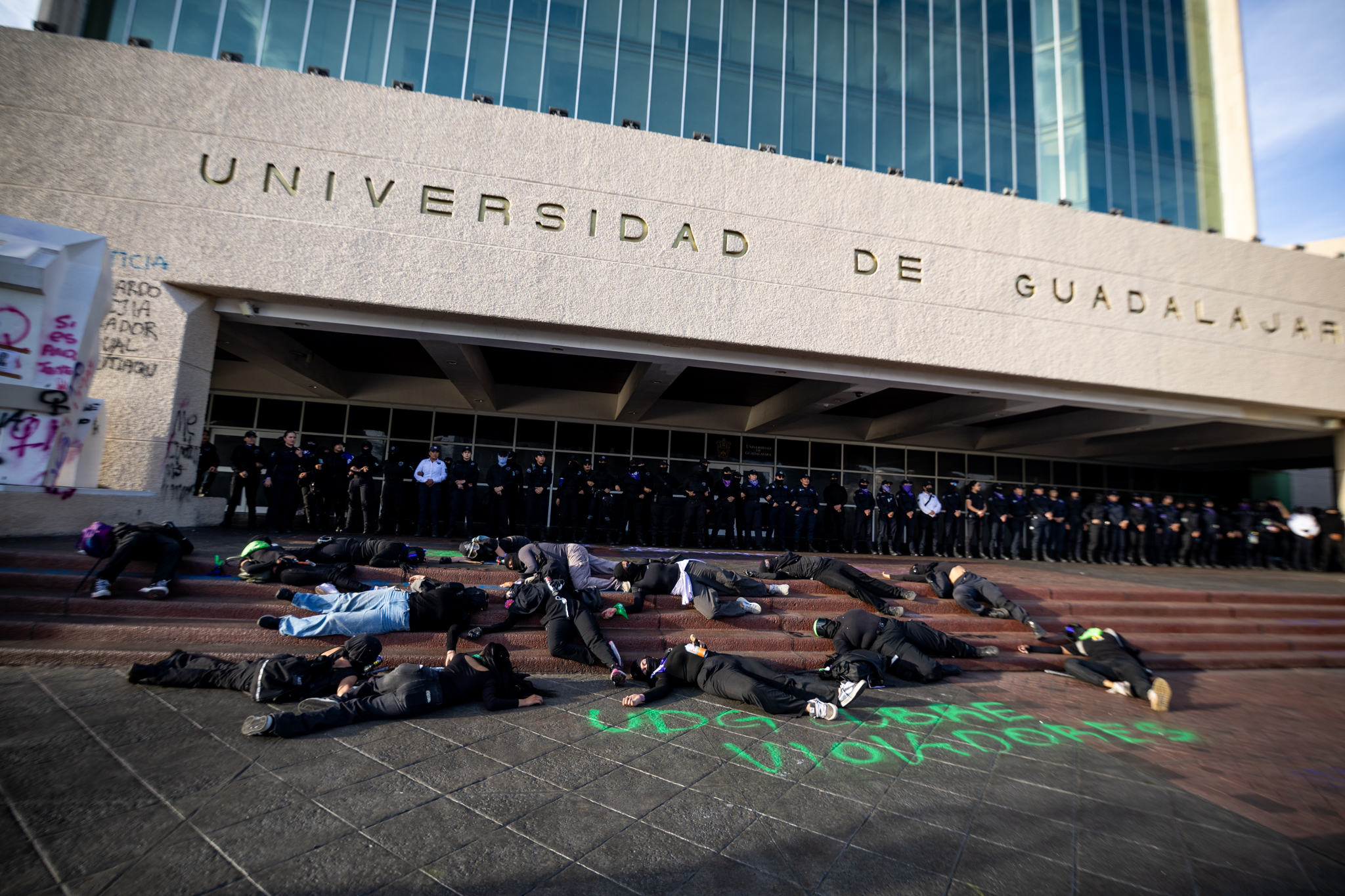Más de 15 mil mujeres marchan en Guadalajara durante la jornada del 8M