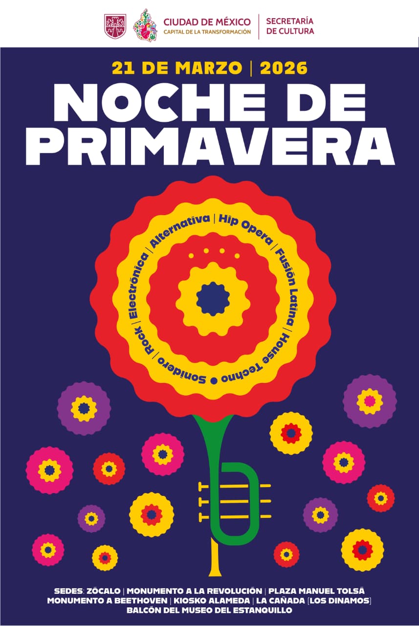 Gran Baile de Sonideros en el Zócalo y conciertos de Los Lobos, Cecilia Toussaint y Black Panthera en la Noche de Primavera 2026
