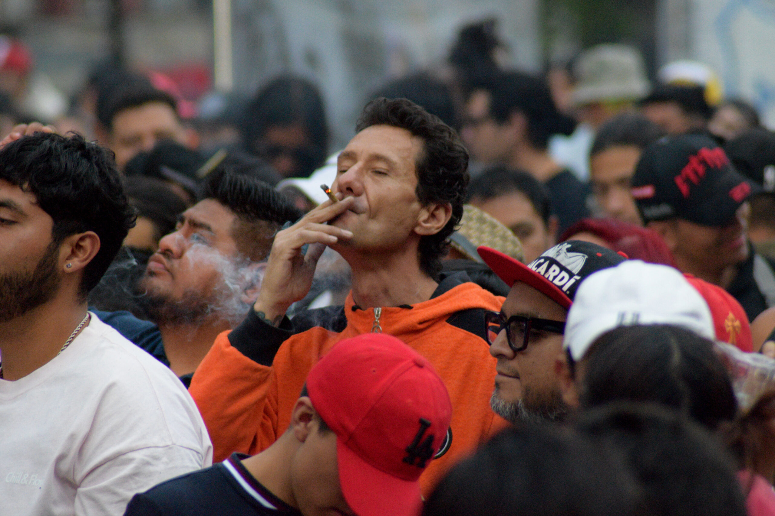 Conmemoración por el día del cannabis en Monumento a la Madre