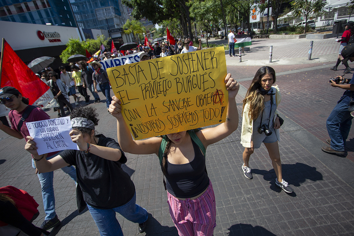 Desde la Glorieta de los Desaparecidos, Guadalajara marcha este 1° de Mayo con exigencias laborales y de justicia