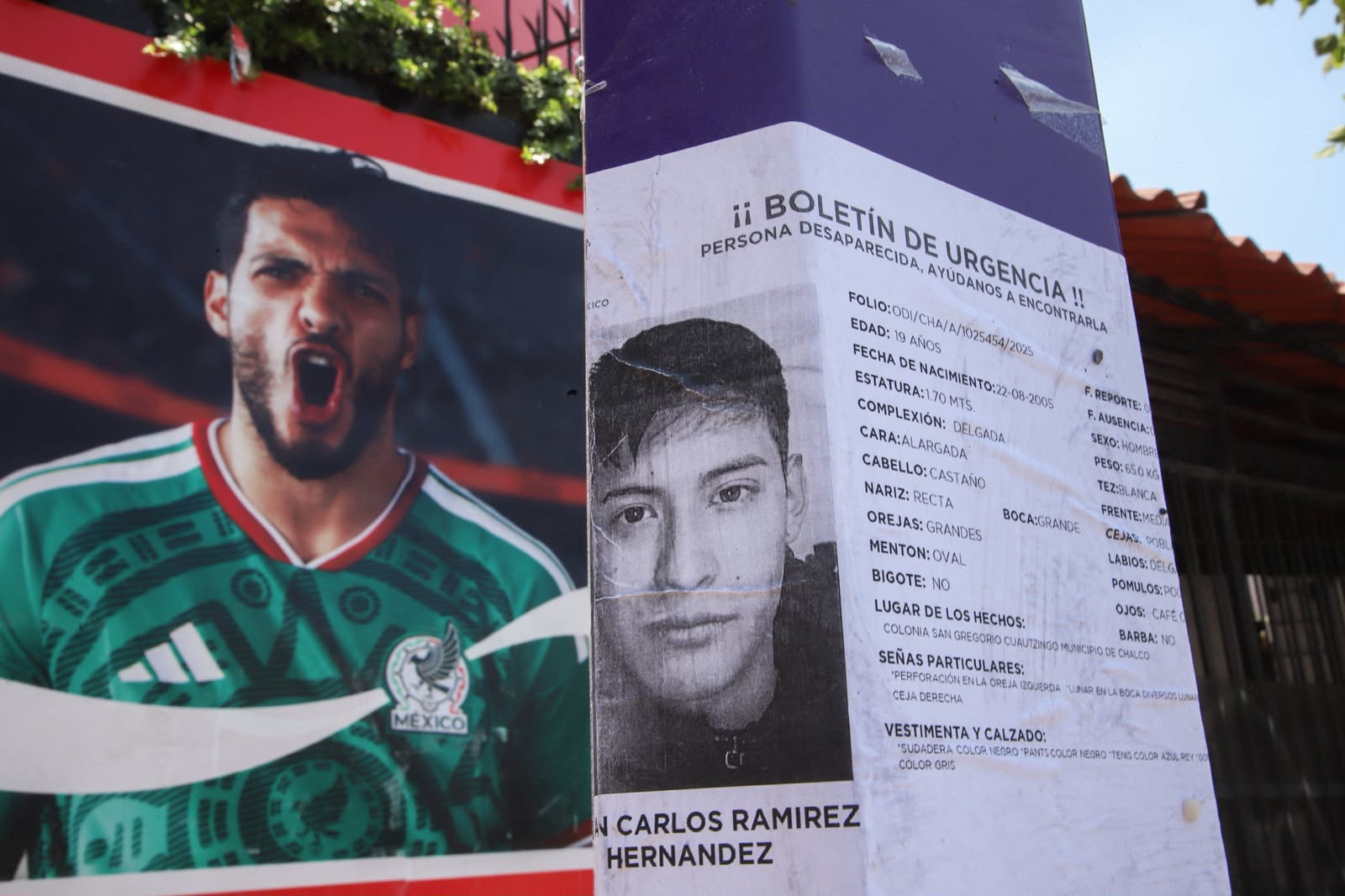 Fichas de desaparecidos en el Estadio Azteca: colectivos buscadores interpelan al mundo desde la sede del Mundial 2026