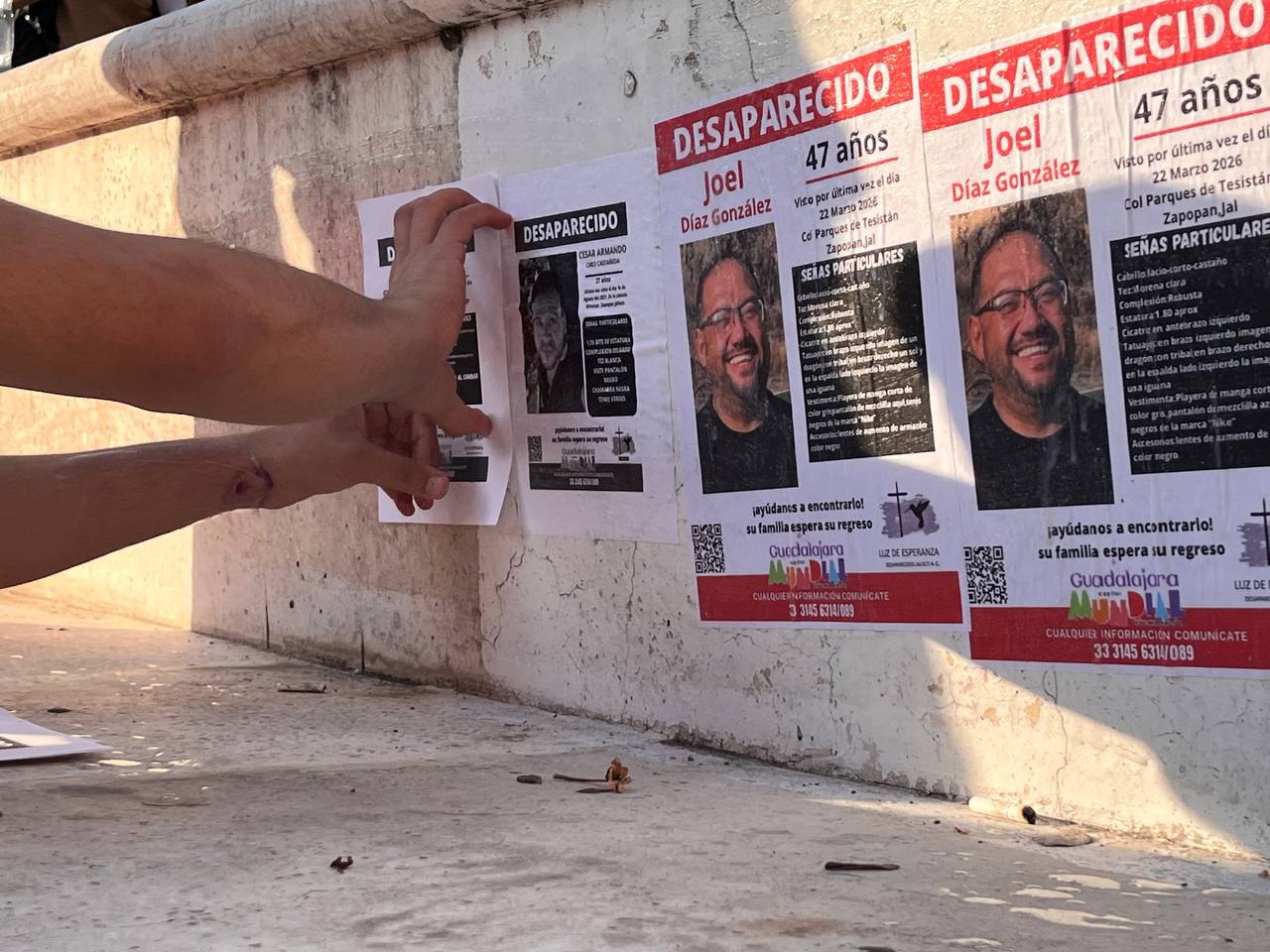 “Jalisco, campeón en desaparición”; realizan concentración ‘antimundialista’ en Guadalajara