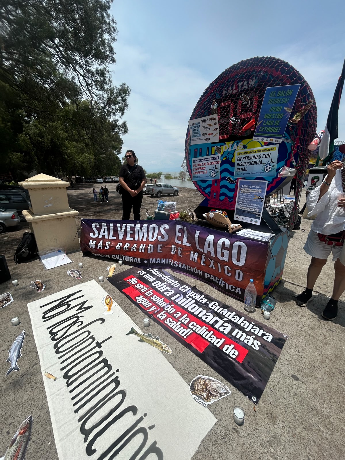Defienden el Lago de Chapala con la "Cascarita Ribereña" a días del Mundial 2026