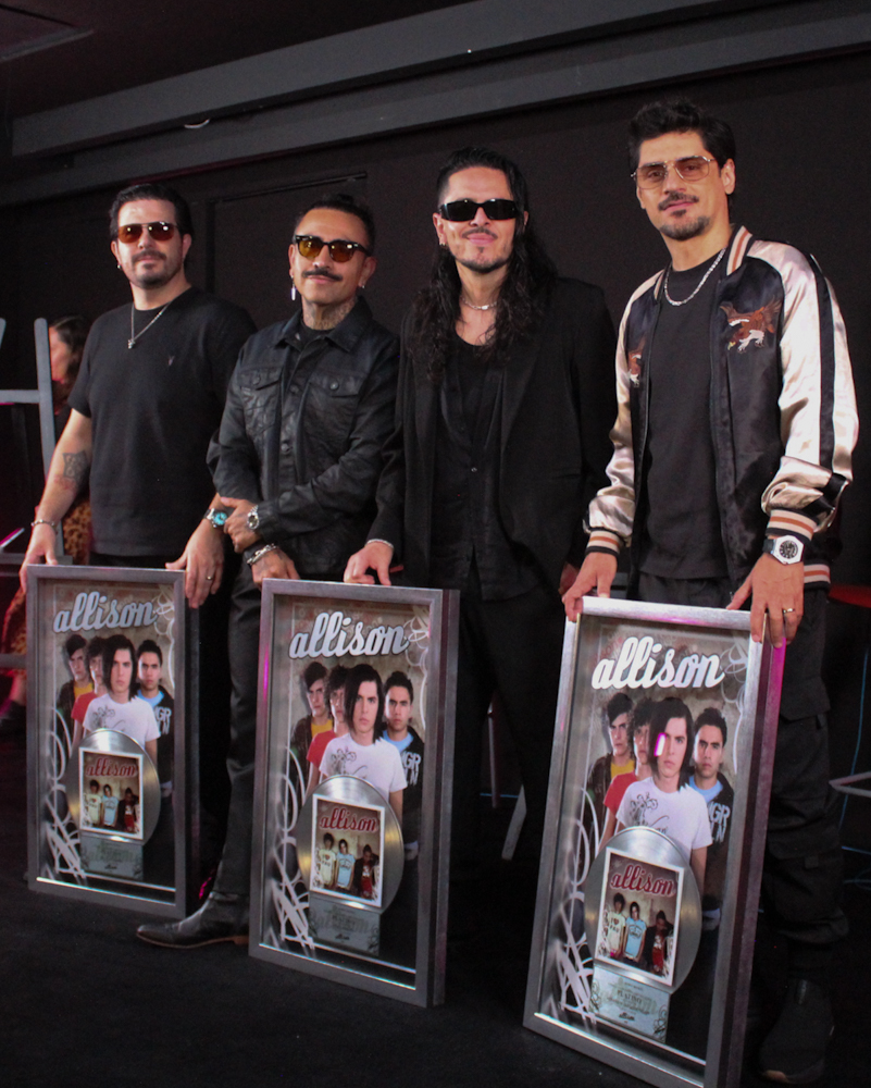 ALLISON CELEBRA 20 AÑOS DE SU DISCO HOMÓNIMO CON DISCO DE PLATINO EN SONY MUSIC