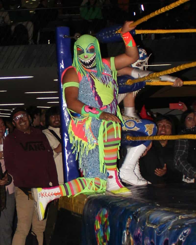 Luchadoras trans de la liga Lucha Trans combaten sobre un ring instalado en la Cineteca Nacional durante la jornada del 22 de agosto de 2026.