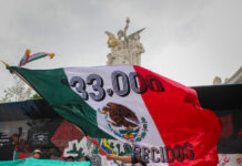 Colectivos y familias de personas desaparecidas marchan en Paseo de la Reforma