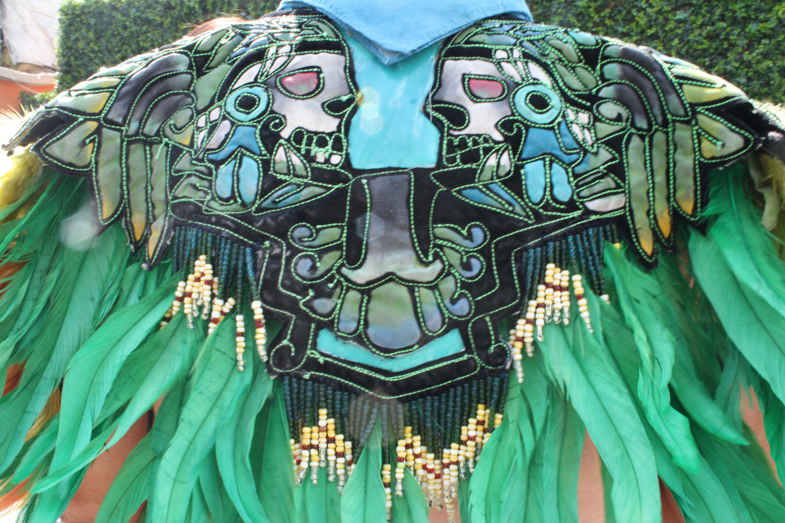 Detalle al traje de Alberto Morales.
