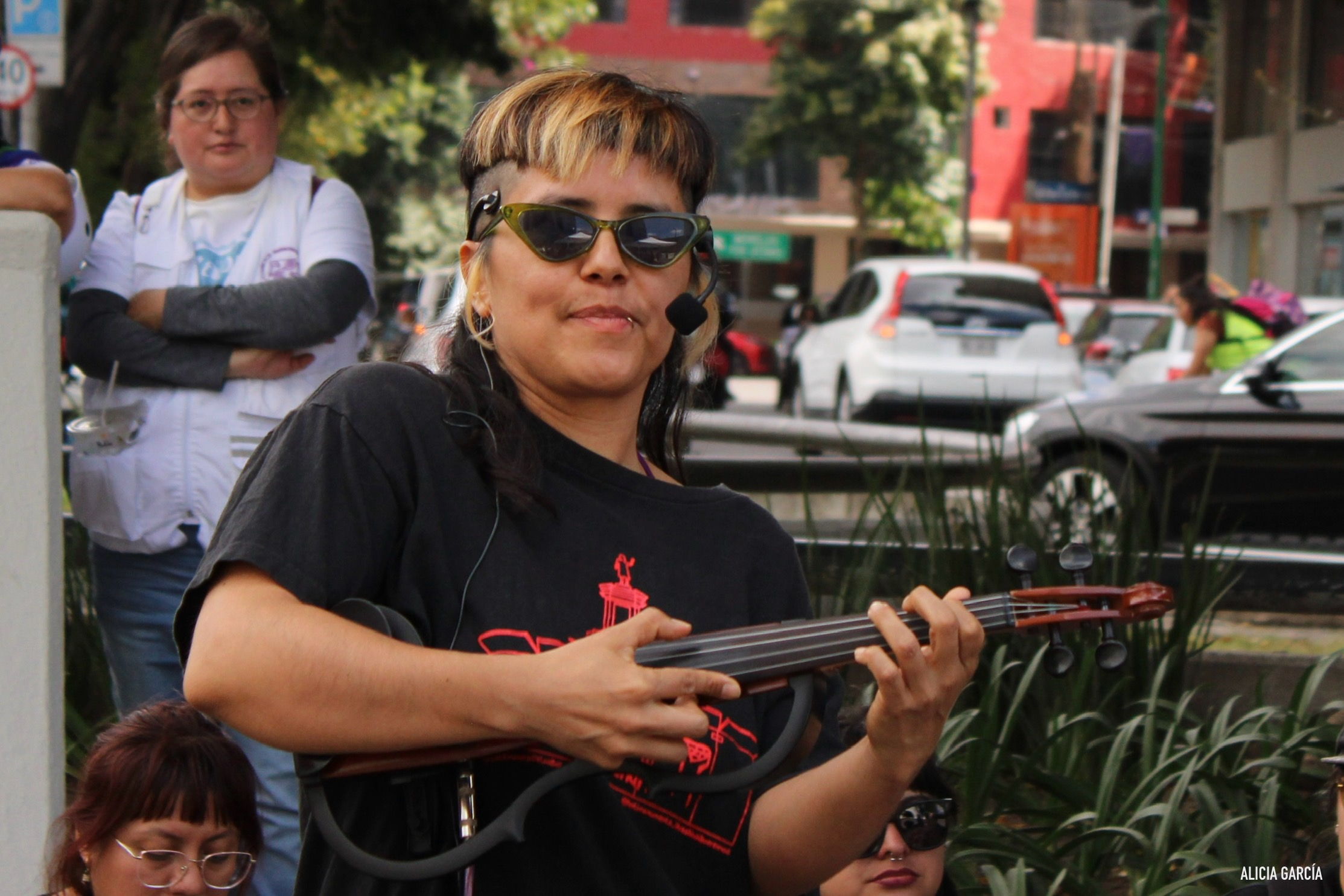 Prieta Cumbiera presente en la quinta aniversaria de la Glorieta de las Mujeres que Luchan.