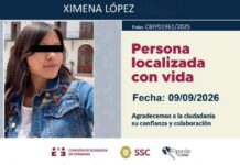 Localizan con vida a Ximena López Rosales tras 328 días desaparecida Localizan con vida a Ximena López Rosales tras 328 días desaparecida