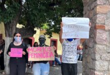 “Exigimos que se haga justicia”: Colectivas estudiantiles sobre la detención del presunto feminicida de Claudia Tacoronte Estudiantes marcharon por Claudia Tacoronte en Cuautla, Morelos.