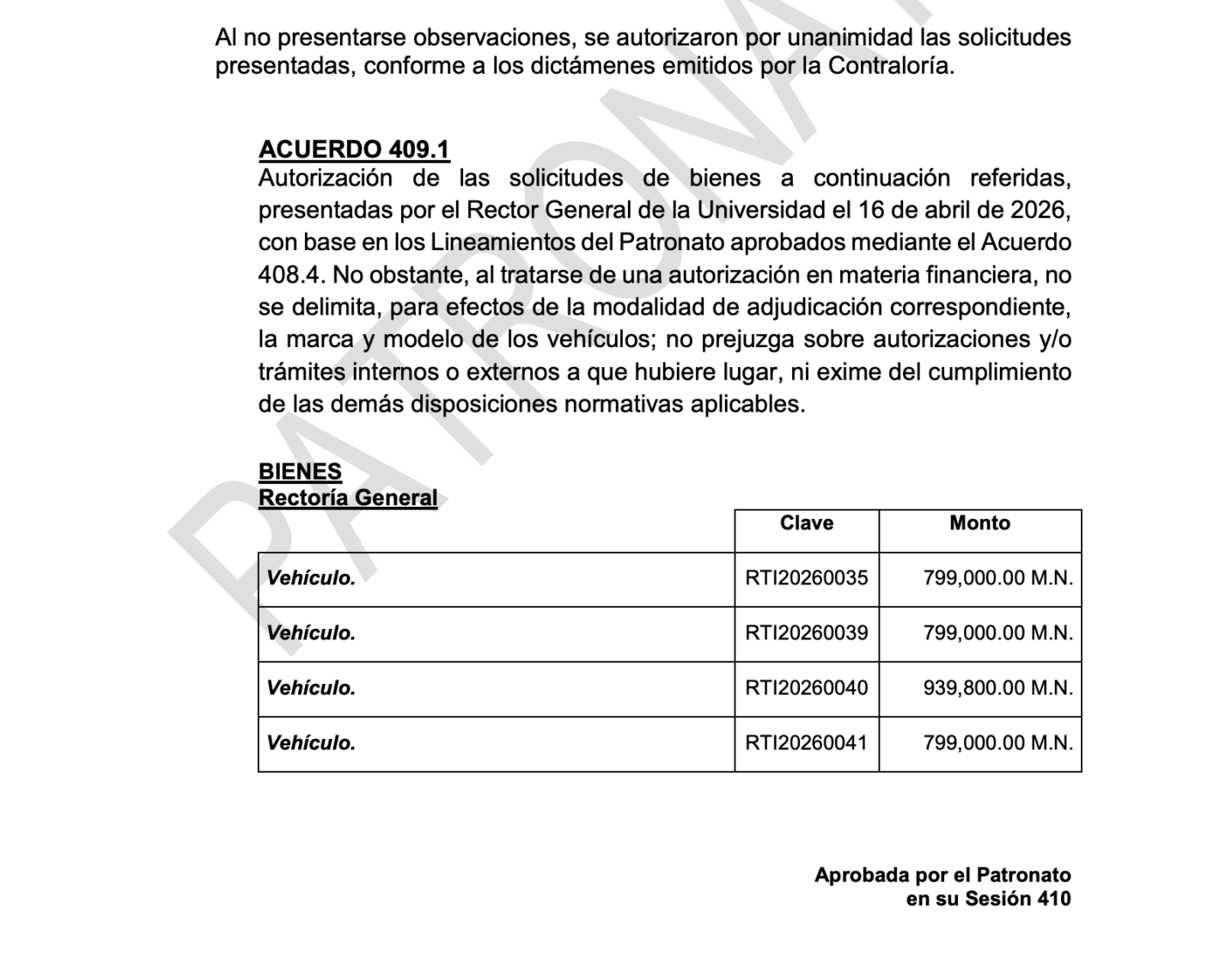 Mientras estudiantes en paro exigen baños, comedor y biblioteca, el Patronato de la UAM aprobó 6.2 millones para autos de funcionarios