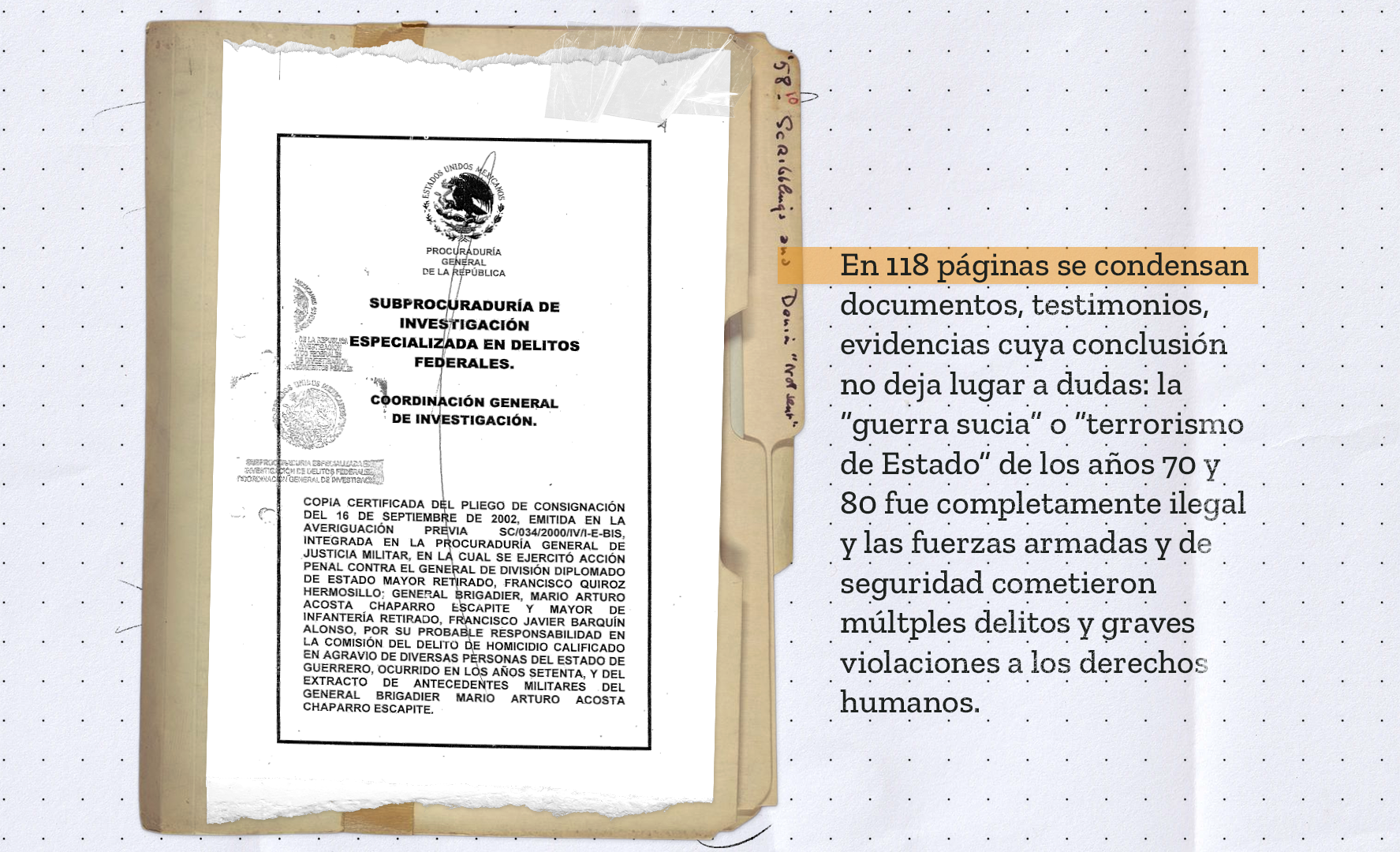 El Ejército reconoce que la Guerra Sucia fue “completamente ilegal”